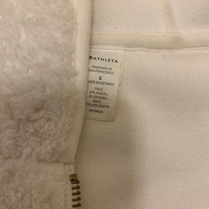 ATHLETA reversible white jacket